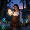 Polyester Velvet Vest With Ears Border Long Sleeve For Halloween Cosplay And Fantasy Role Play