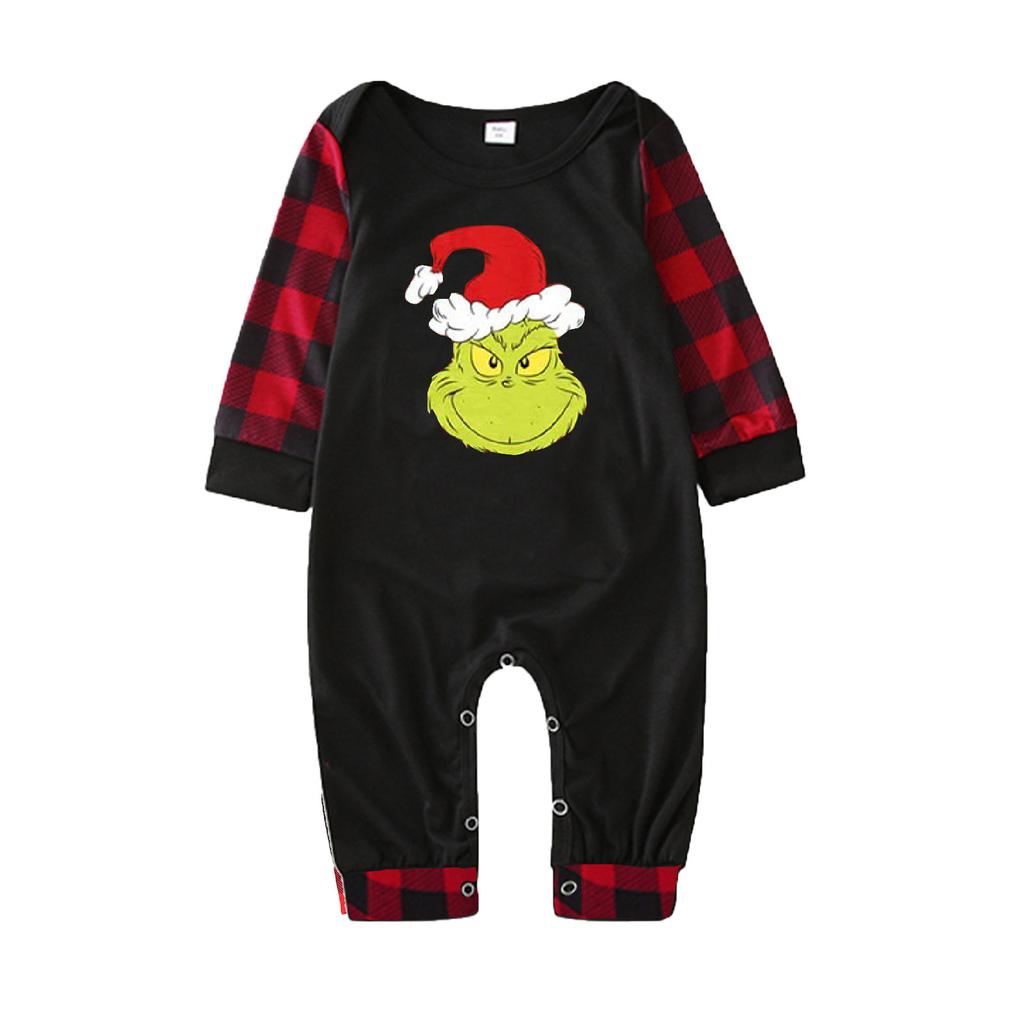 Christmas Prints Family Matching Long Sleeve Tops+Pants Set Family Matching Sets