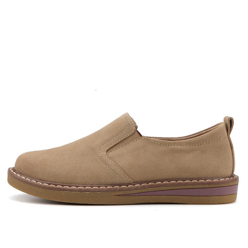 

Повседневная обувь, женские лоферы, туфли без шнуровки на плоской подошве, замшевые кроссовки на шнуровке, женская прогулочная обувь, модная дышащая обувь для отдыха 40 бежевый