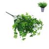 2-Pack Artificial Four Leaf Clover Plants Faux Shamrock Stems for St. Patrick's Day Decor Lucky Greenery for Wedding Home Garden