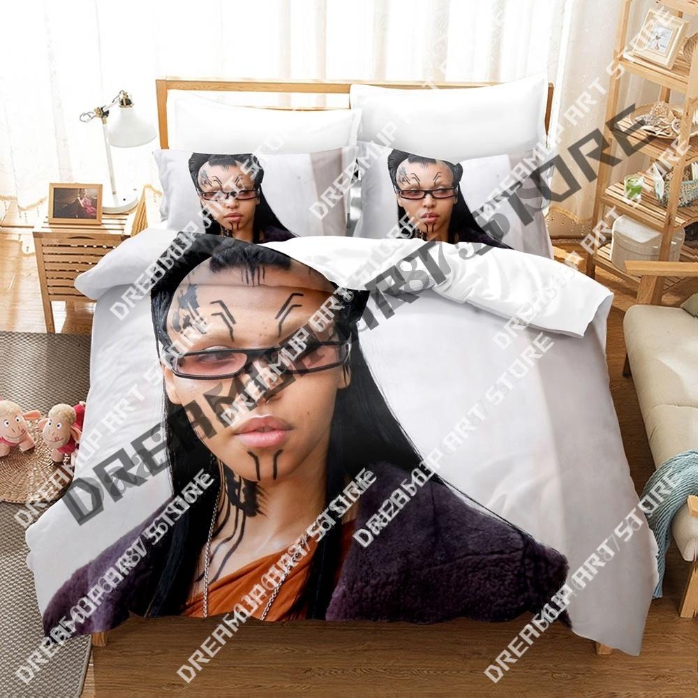 3D Print FKA twigs Singer Bedding Set Twin Queen King Full Size Duvet Cover Pillowcase Bed boys girls Adult Home Textiles