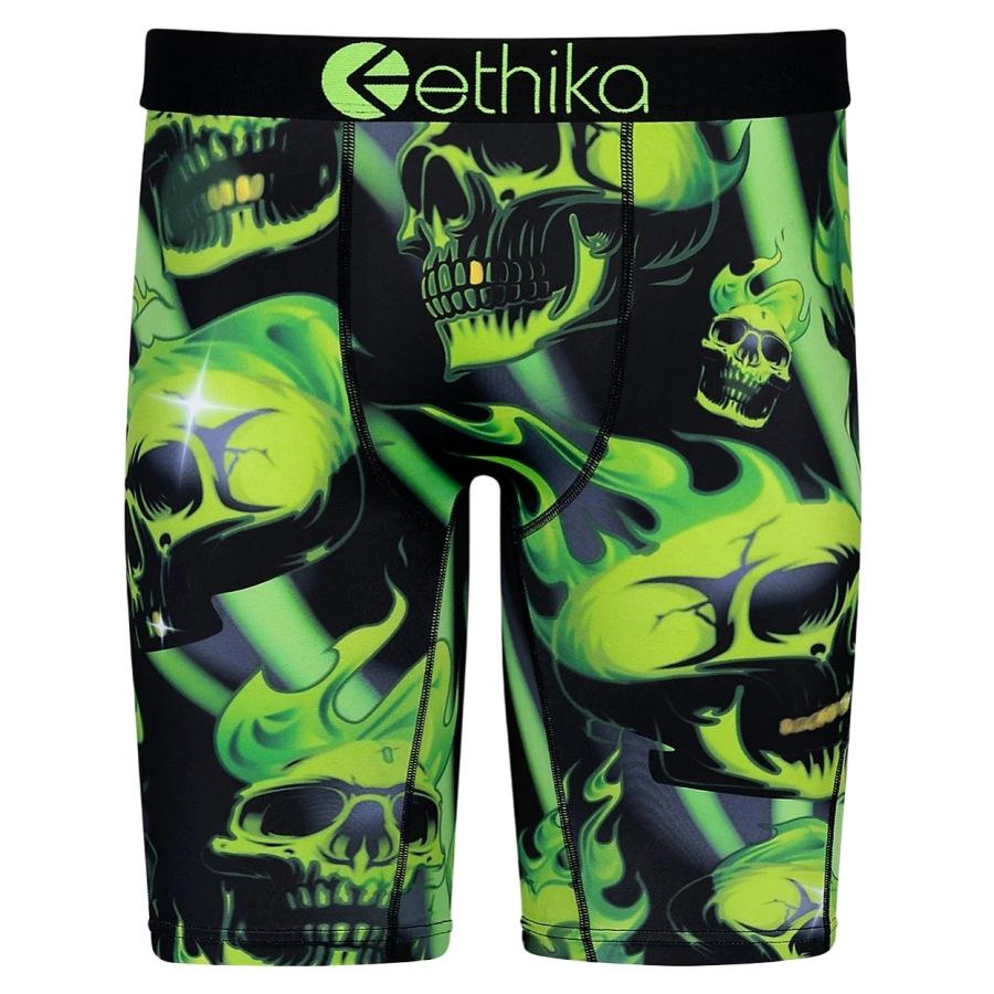 

Чоловіча дихаюча квадратна білизна ETHIKA: Модні спортивні труси з принтом, плавки для фітнесу, пляжні штани. 2XL EU size (180-210 jin)