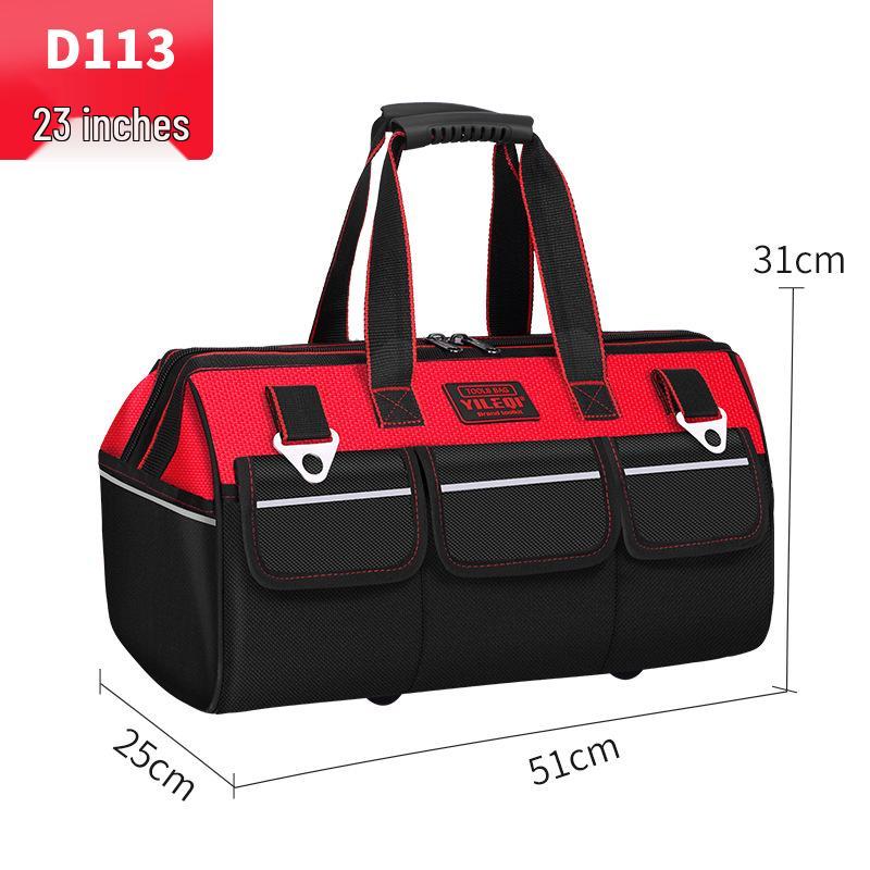 Bolsa de herramientas para electricista: Lona Impermeable y Duradera con Diseño Ampliado y Resistente al Desgaste para un Almacenamiento Conveniente y Multifuncional.
