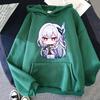 Sudadera con capucha Skirk de Genshin Impact Moda Estética Sudaderas de Videojuegos Unisex Otoño Invierno Sudaderas de Anime