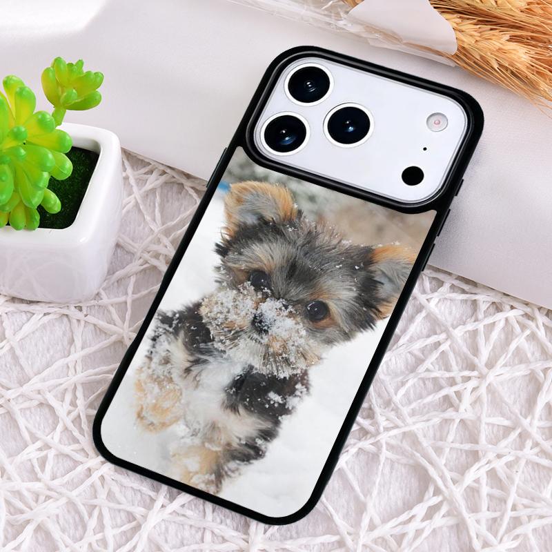 Yorkshire Terrier Dog Soft Shockproof Phone Case for iPhone 17 Air 16e 15 11 12 14 13 Pro Max Cover Coque
