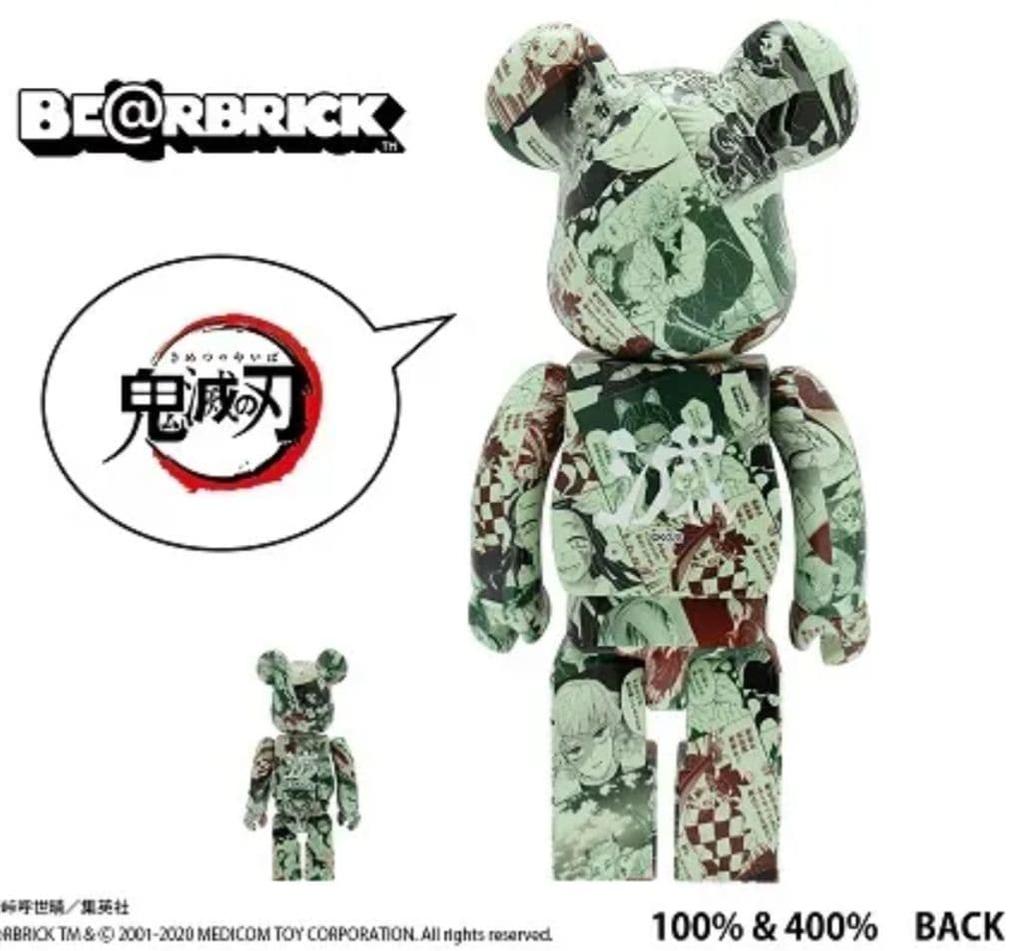 [USED] BE@RBRICK Demon Slayer 100% & 400%