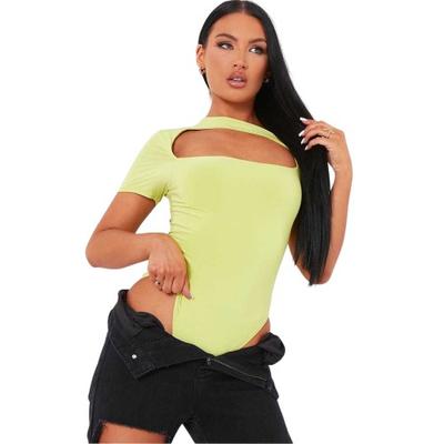 Missy Empire Womens/Ladies Cut Out Bodycon Short-Sleeved Bodysuit