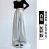 Huamian sweatpants women's spring and autumn new casual high-waisted straight-leg sweatpants walking lazy wind mopping wide-leg pants