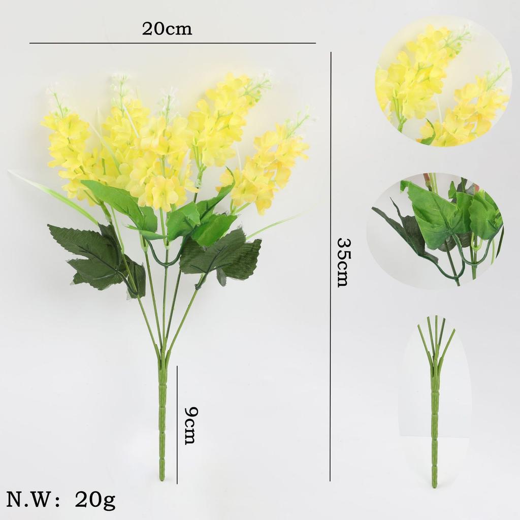 Artificial Windflower Hyacinth Flower Arrangement, Flower Bouquet, Home And Hotel Decoration, Flower Arrangement Item, Artificial Lavender.