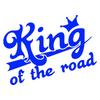 King of The Road Lustiger Autoaufkleber Vinyl-Abziehbild Wasserdicht für Auto LKW Stoßstange Heckscheibe Automobil Außen Dekor