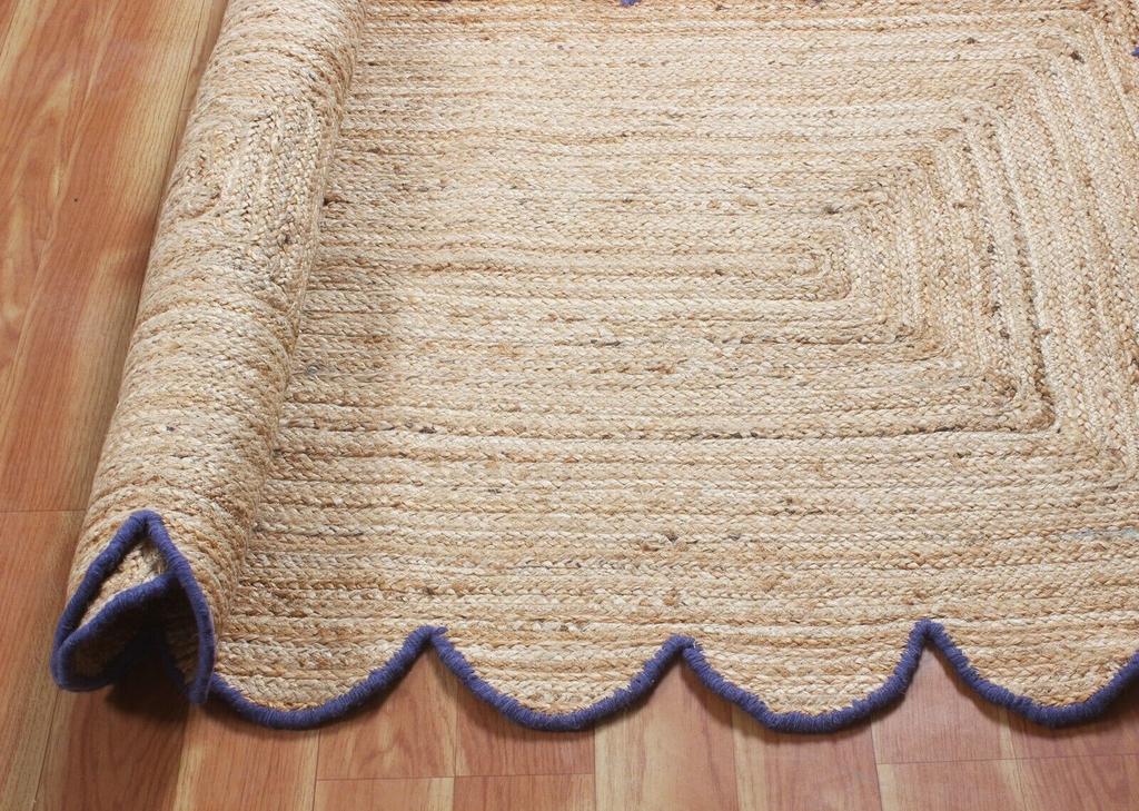 Jute Rug Oval Carpet Rectangle 100% Natural Fiber Area Living Rug Handmade Area Rug