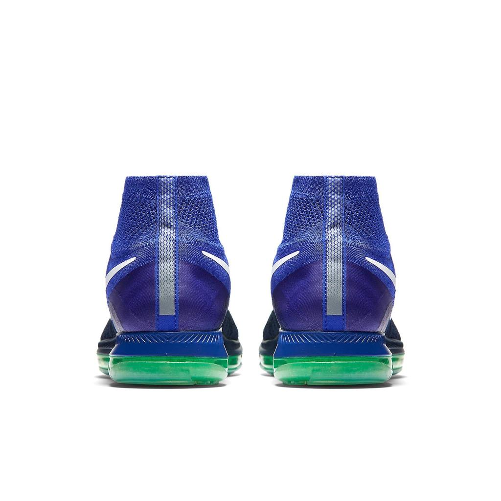 New Nike All Out Flyknit 'College Navy White Black Electro Green' 844134-404
