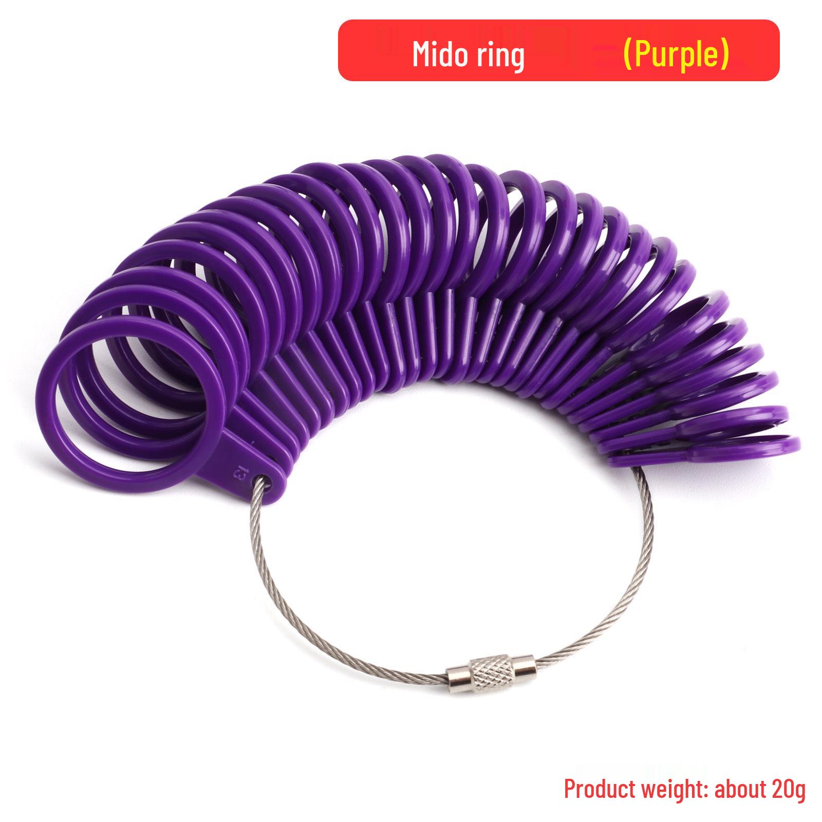 Adjustable Plastic Ring Sizer Mandrel: US Sizes 0-13, UK Sizes A-Z