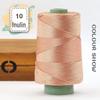 Lightweight Mercerized Cotton & Linen Thread for Hats, Shoes, Bags, Cushions. Perfect for Handmade Crafts with Upgraded Silk Line.