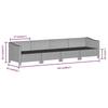 Vidaxl 4-Cz. Garden Lounge Set, Cushions, Grey PE Rattan