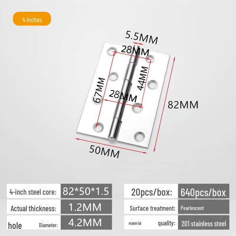 Scharniersatz für Schranktüren und Fenster aus Edelstahl 304