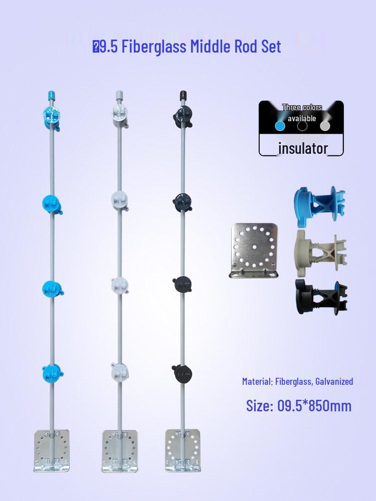 Pulse Electronic Fence Accessory Set: Aluminum Alloy Brackets & Posts (10 Sets) with Free Shipping