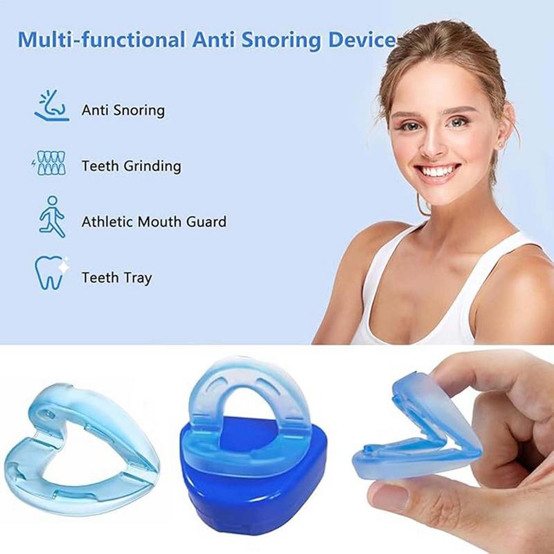 Anti Snoring Kit Grinding Mouthpiece Anti Snore Mouith Guard Custom Molding & Adjustable Adjustment with Storage Case