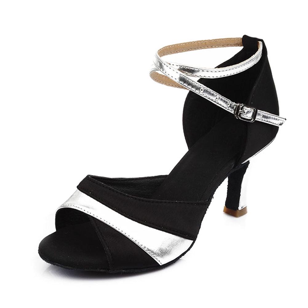Damen Gesellschaftstanzschuhe Latein Tango Schuhe Hohe Absätze 7CM