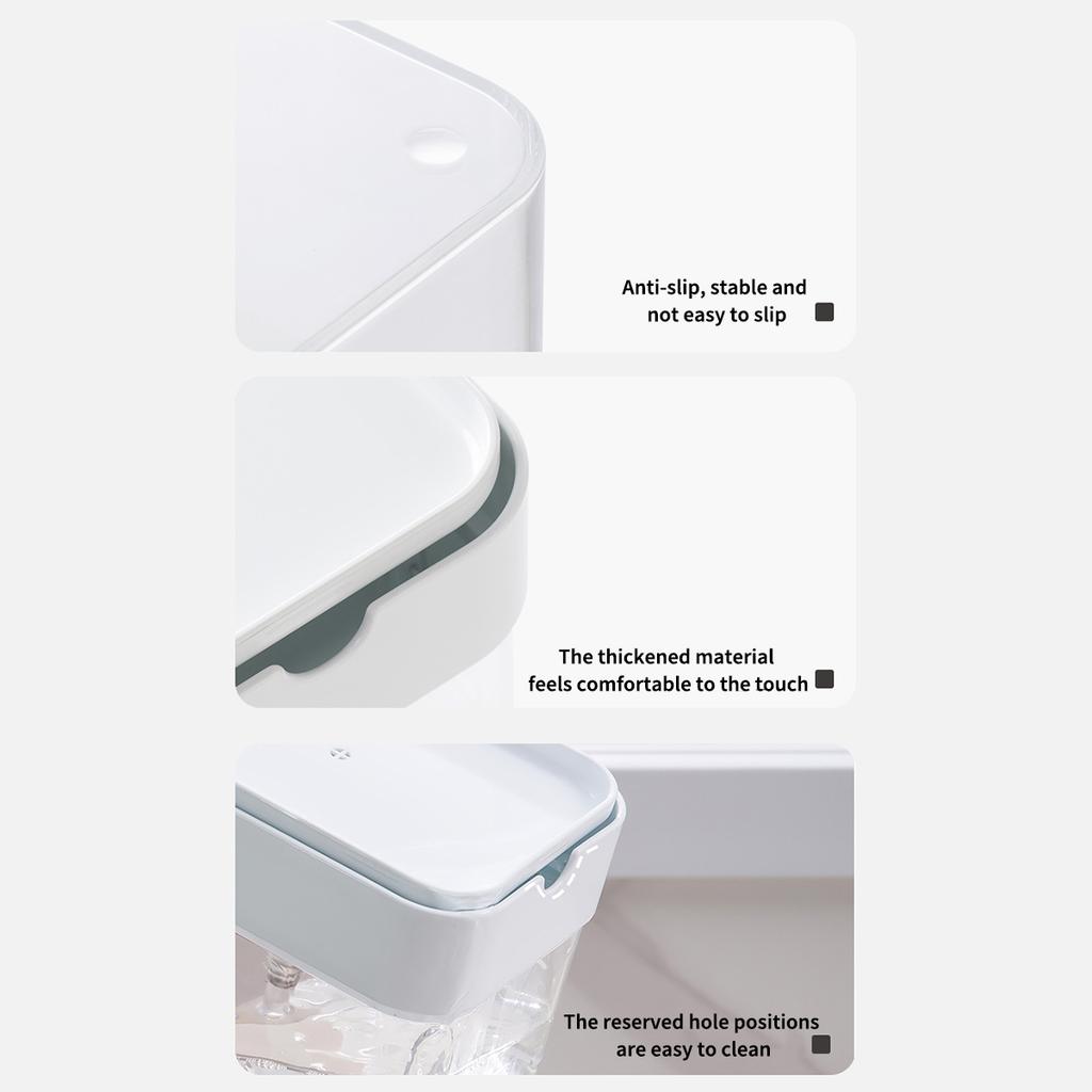 1Pc Press Type Soap Dispenser With A Sponge Press Soap Box Kitchen Dishwashing Detergent Liquid Dispenser