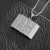 Neck Pendant Strong Price European and American Retro Bible Titanium Steel Pendant Necklace