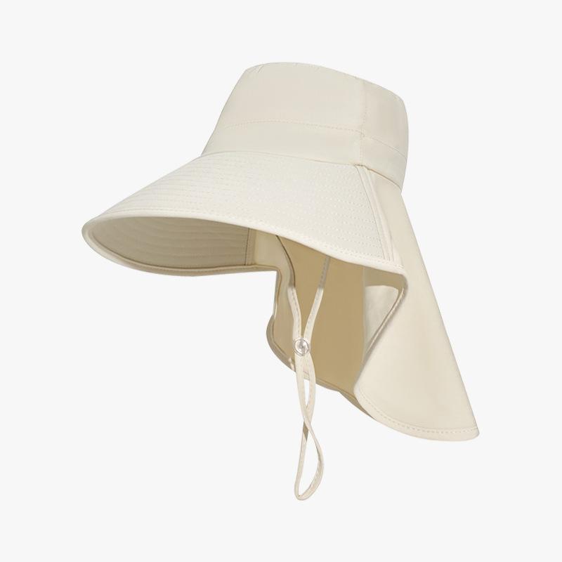 Sommer neue Sonnencreme großer Schirm Sonnenhut modisch vielseitig Damen atmungsaktig Nackenschutz Schal UV-Schutz Eimerhut