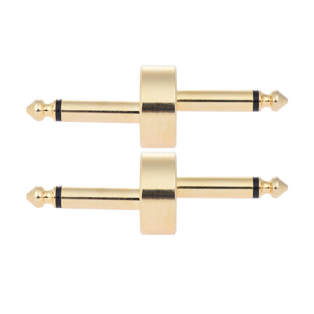 2 Pack 1 4 Inch 6.35mm Z Type Guitar Effect Pedal Coupler Connector Guitar Pedal Board Accessory