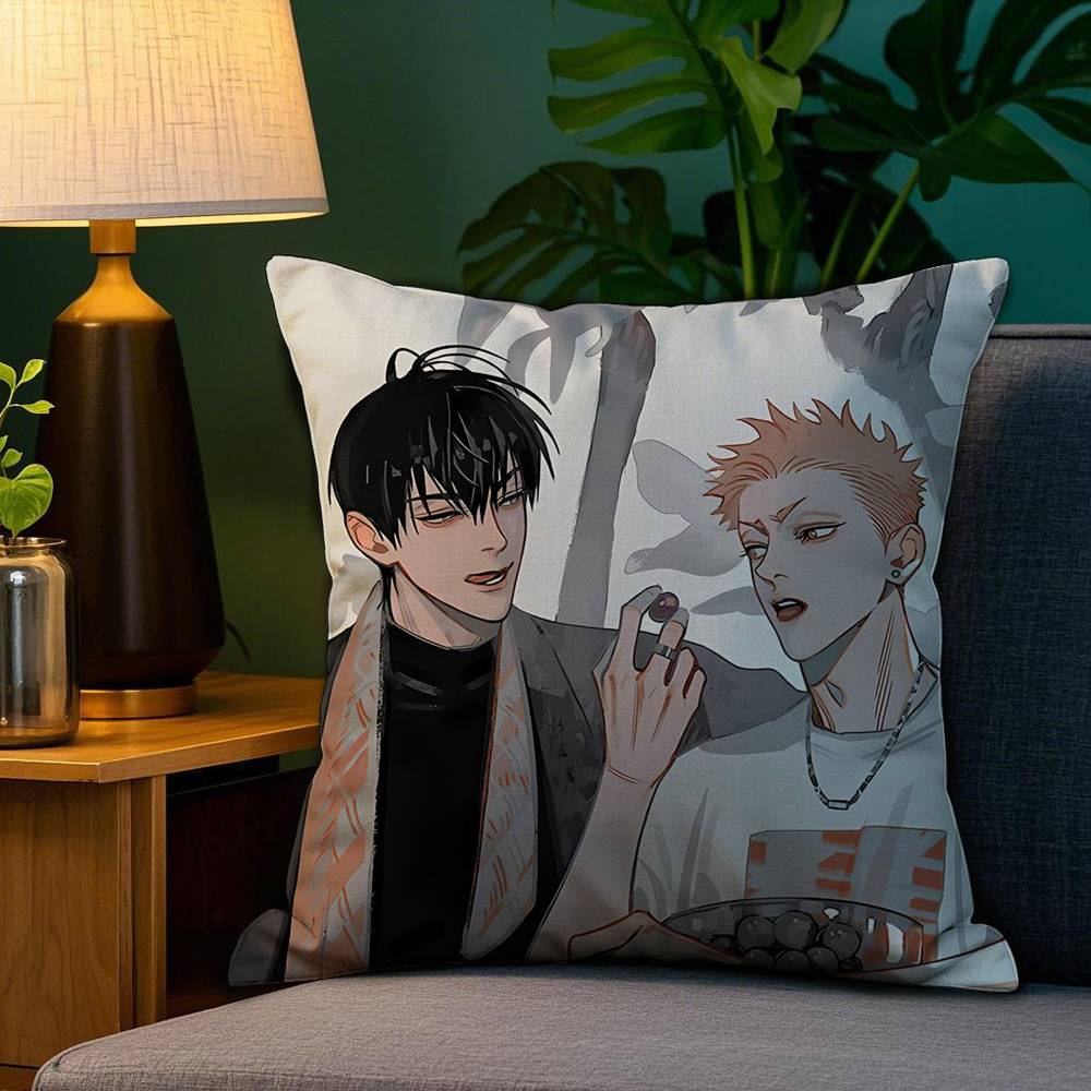 BL 19 Days C-Comics Pillow Case Plush Fabric Soft Double Sided Print Sofa Cushion Cover Throw Pillow Covers