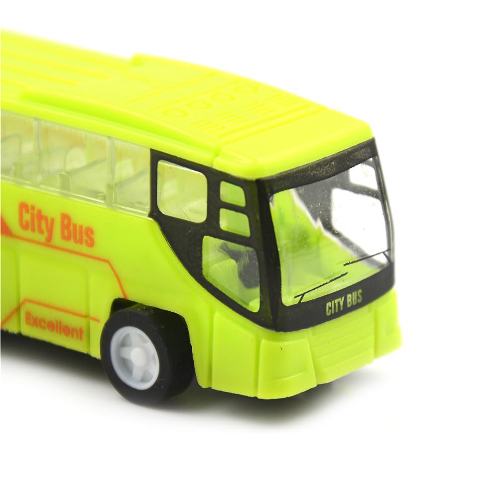 Scale School Bus Miniature Car Model Educational Toys For Children Plastic Toy Vehicles Model For Kids Gifts