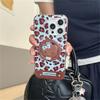 Fashion Blue Leopard Print Magnetic Phone Case For iPhone 16 Pro 15 14 Pro Max Cover with Magsafe Holder Kitty Cases Capa