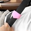 Car Seat Belt Clip Magnetic Safety Belt Fixed Limiter PU Seat Belt Fixed Limit With Card Clip For Car Interior