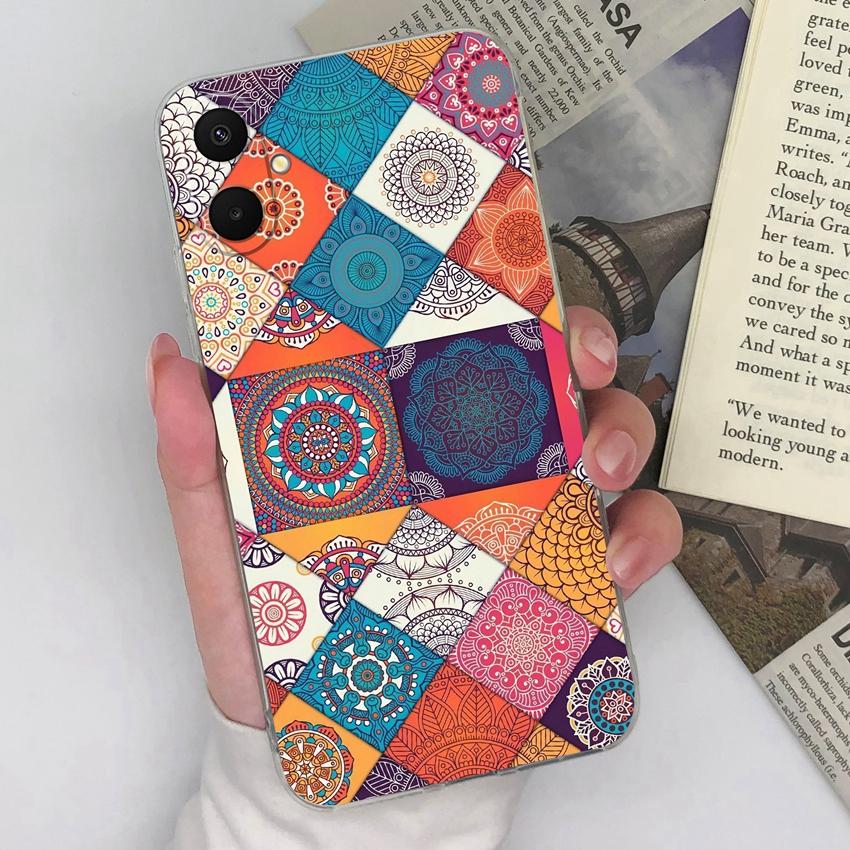 For Samsung A07 M36 F36 F56 A53 A17 A37 A54 A71 Phone Casing Beautiful Rose Patterns Fashion TPU Silicone Ultra Thin Case For Samsung Clear Back Cover