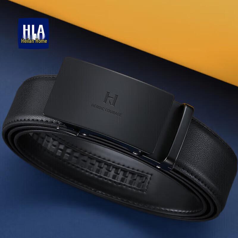 

HLA Men s Genuine Leather Automatic Buckle Business Belt 110cm-125cm