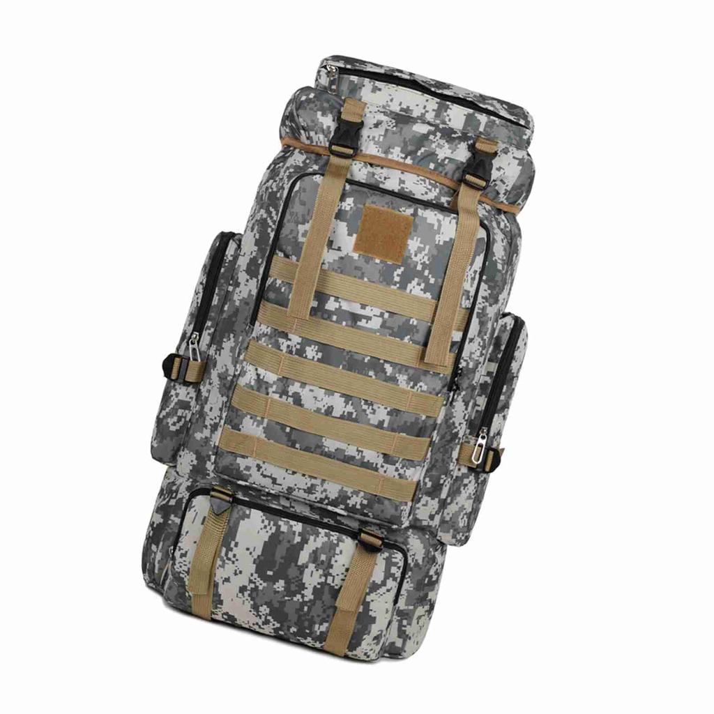 Large Capacity Hiking Backpack Outdoor Camping Rucksack Canvas Trekking Backpack