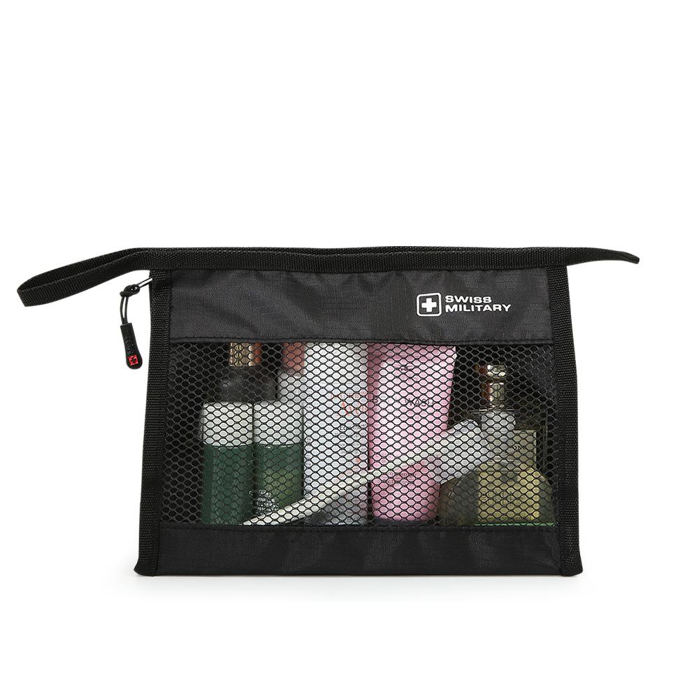 Swiss Military Carrier Travel Bag-In-Bag Pouch Set Of 5 Premium Model Sm-B5Pl Black