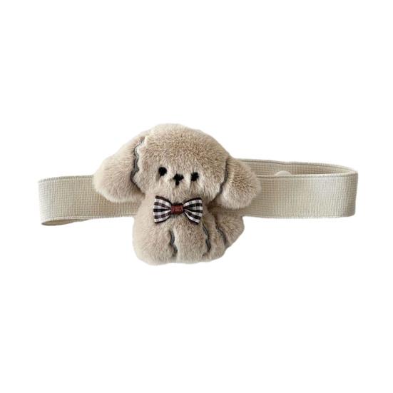 Cute Puppy Curtain Ties Fuzzy Dog Elastic Curtain Tiebacks Plush Stuffed Puppy Curtain Holders for Nursery Kids Room Decor