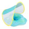 Baby Swimming Float Inflatable Infant Pool Float Ring with Removable Sun Protection Canopy
