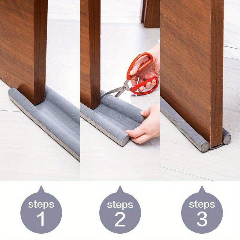 New Door Bottoom Seal Strip Flexible Wind Noise Reduction Stopper Under Door Sealing Blocker Soundproof Weatherstrip Anti-cockroach