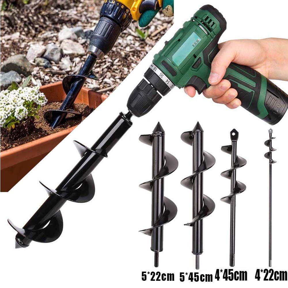 Supplies Earth Drill Power Planter Ground Drill Spiral Drill Bit Auger Flower Planter Digging