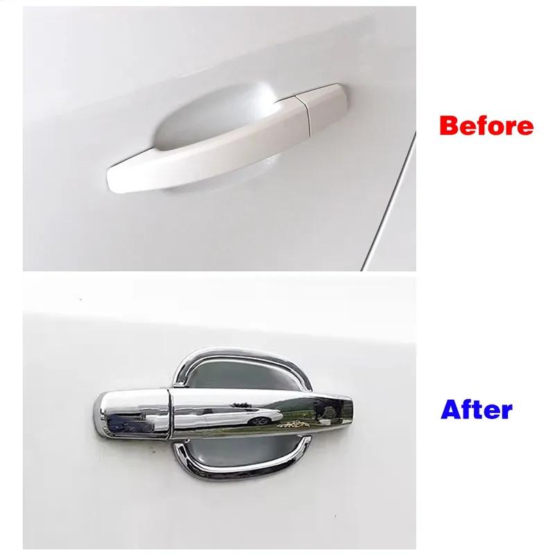 For Chevy Chevrolet Camaro 2009-2015 Chrome Door Handle Covers & Door Bowl Covers Car Styling Decorate 2010 2011 2012 2013 2014