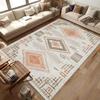 Western Aztec Rug Area Rug for Living Room Southwestern Farmhouse Machine Washable Low Pile Soft Large Carpet for Dining Room