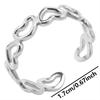 Punk Male Jewelry Mushroom Bone Moon Star Ring Stainless Steel Adjustable Rings For Women Men Accessories Leaf Finger Bague Gift