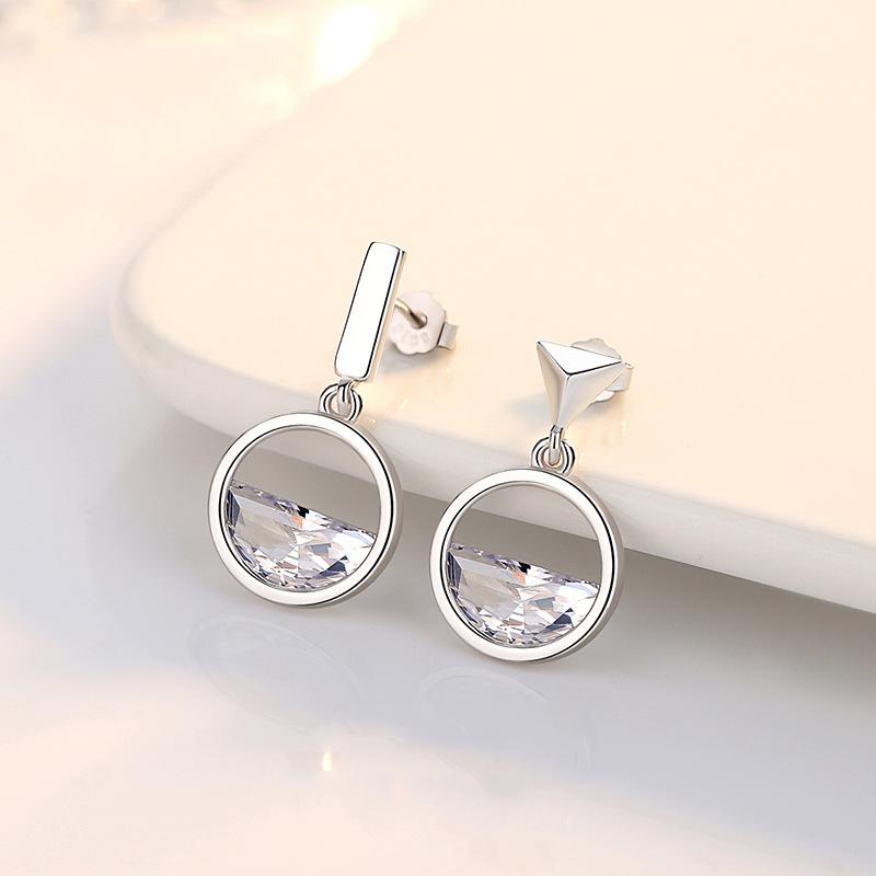 

Геометрические асимметричные серьги для женщин, японские и корейские простые и модные темперамент и индивидуальность