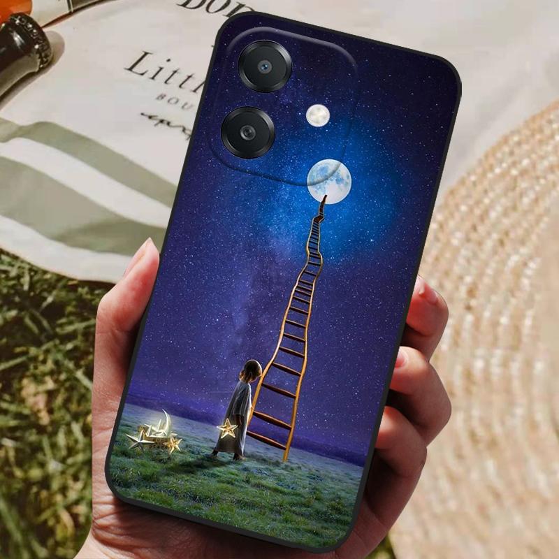 Para OPPO A3 A3x Funda Lujosa Cubierta Trasera de Silicona Funda de Teléfono para OPPO A3x 4G 5G Fundas A 3 3x Parachoques Suaves Coque A60 5G Lindas Capas