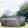Parbriz Exterior Rezistent la Vânt Transparent cu Bandă Vizuală Panou Ecran Camping Perete Divizor