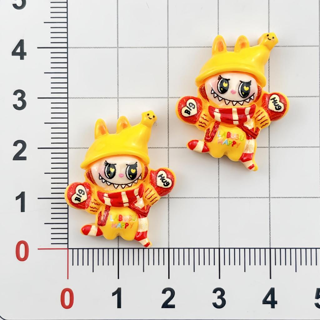 Mini Christmas Resin Figurines: DIY Hair Clips, Keychains, Phone Cases, Fridge Stickers