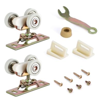 Glass Sliding Door Pulley Top Hanger Rollers Wheel Assembly Closet Rollers Replacement Screen Hardware Accessories