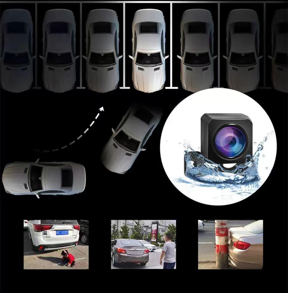 10-inch 3-Lens Streaming Rearview Mirror with Front, Rear, and Interior HD Night Vision Driving Recorder.