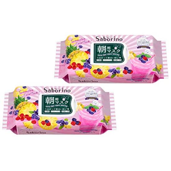 

of Saborino Morning Sheet Berry Smoothie 28 Sheets x 2 [Set 2] Mask, Scent,
