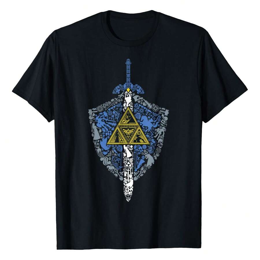 

Zelda Hylian Shield Element Icons Graphic Unisex T-Shirt XXXL